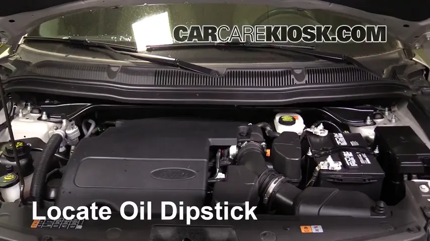 2017 Ford Explorer XLT 3.5L V6 Oil Check Oil Level